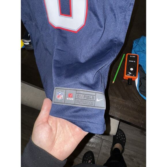 Nike On Field NFL Mac Jones New England Patriots Jersey Blue Women’s Size Large - Picture 4 of 7